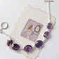 Amethyst Boho Rawa 925 Sterling Silver Bracelet