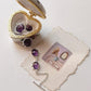 Amethyst Boho Rawa 925 Sterling Silver Bracelet