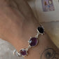 Amethyst Boho Rawa 925 Sterling Silver Bracelet