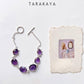 Amethyst Boho Rawa 925 Sterling Silver Bracelet