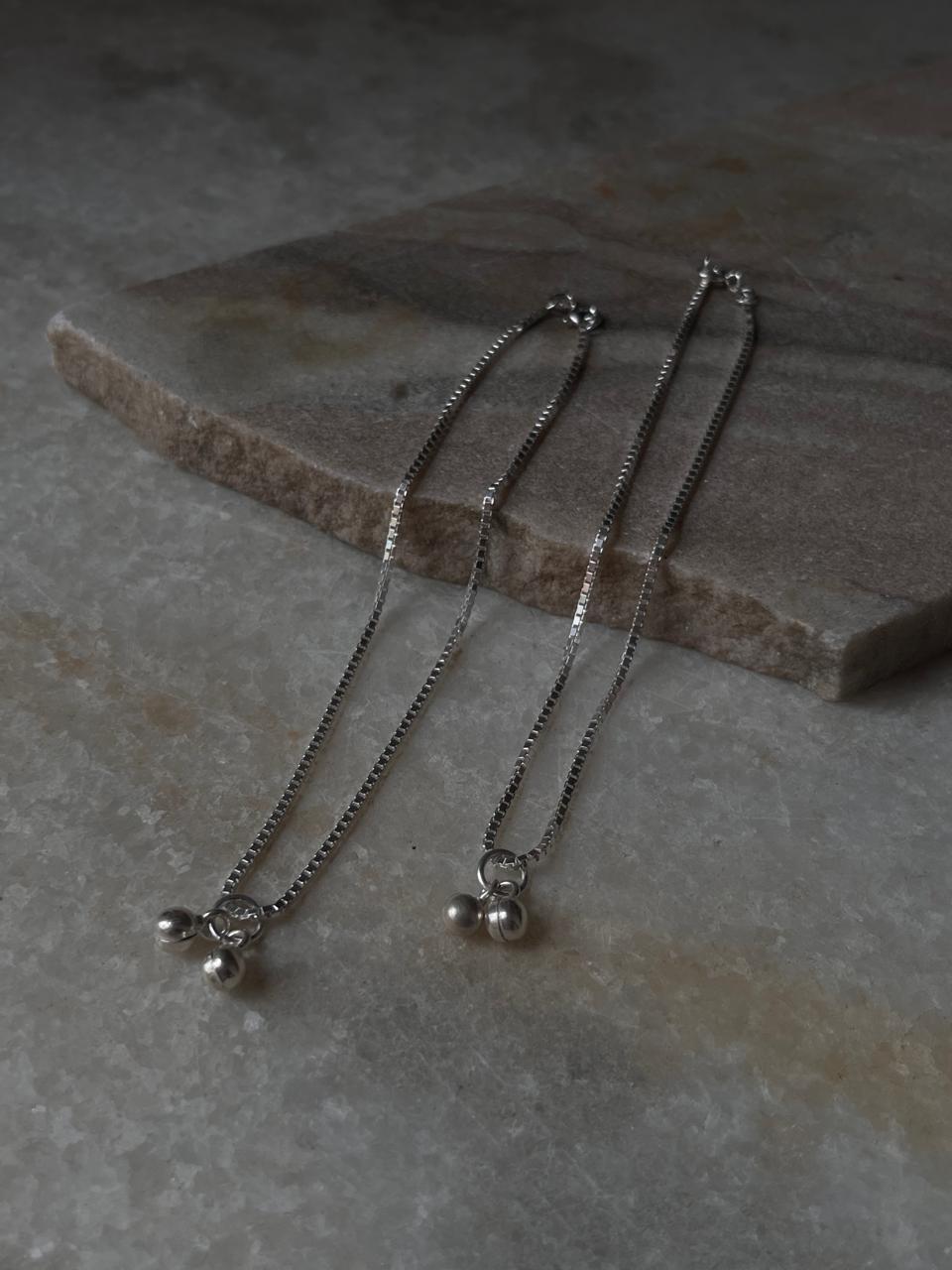 Medium Box Chain 925 Sterling Silver Daily Wear Anklet