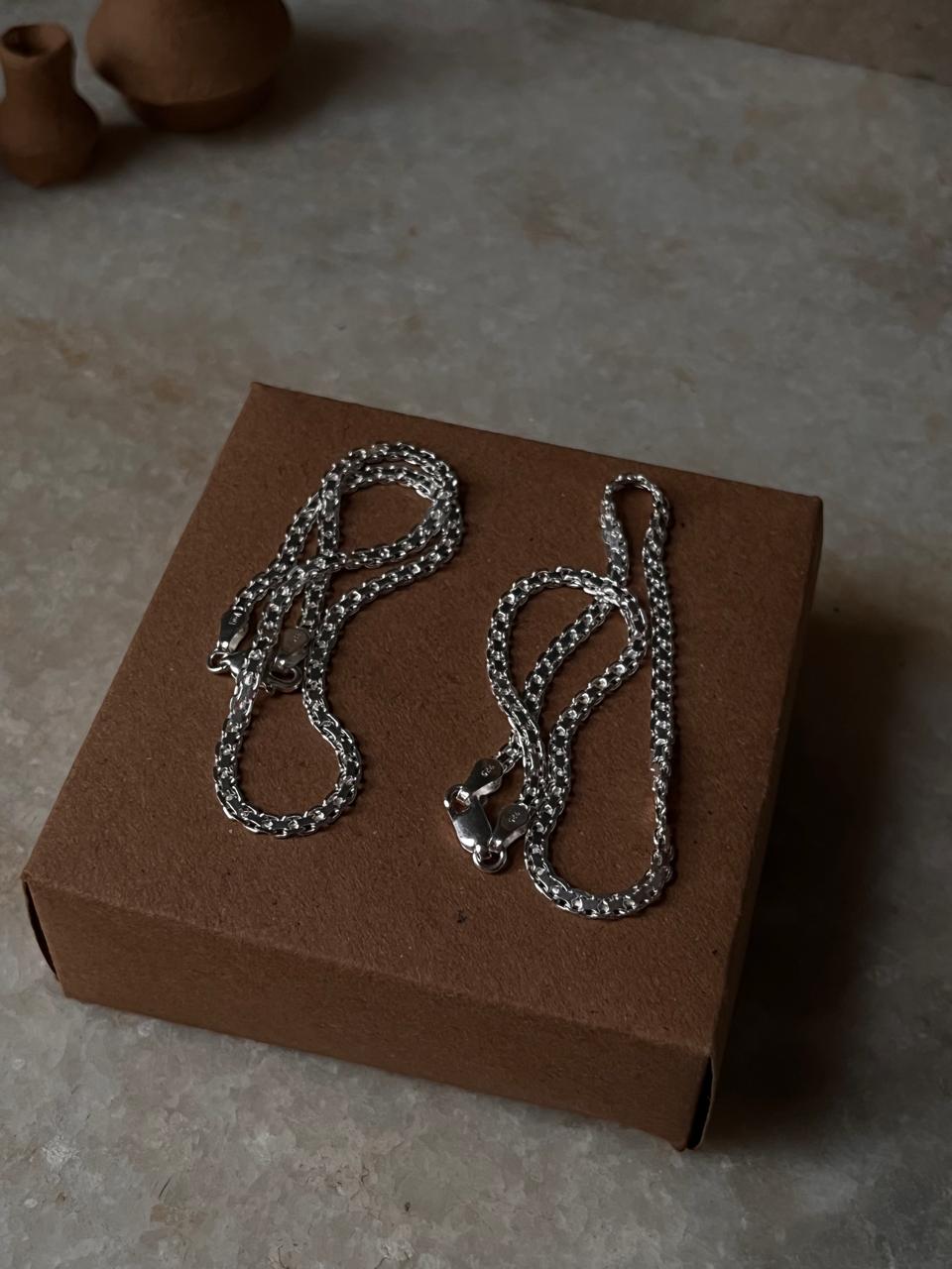 Flat Double Link Chain 925 Sterling Silver Daily Wear Anklet