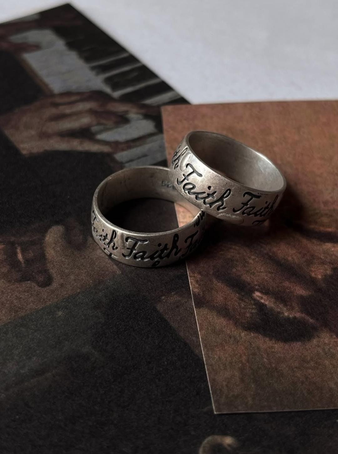 Couple Faith 925 Sterling Silver Ring