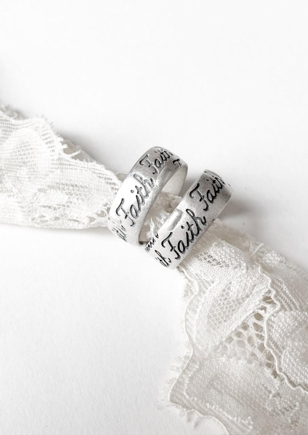 Couple Faith 925 Sterling Silver Ring