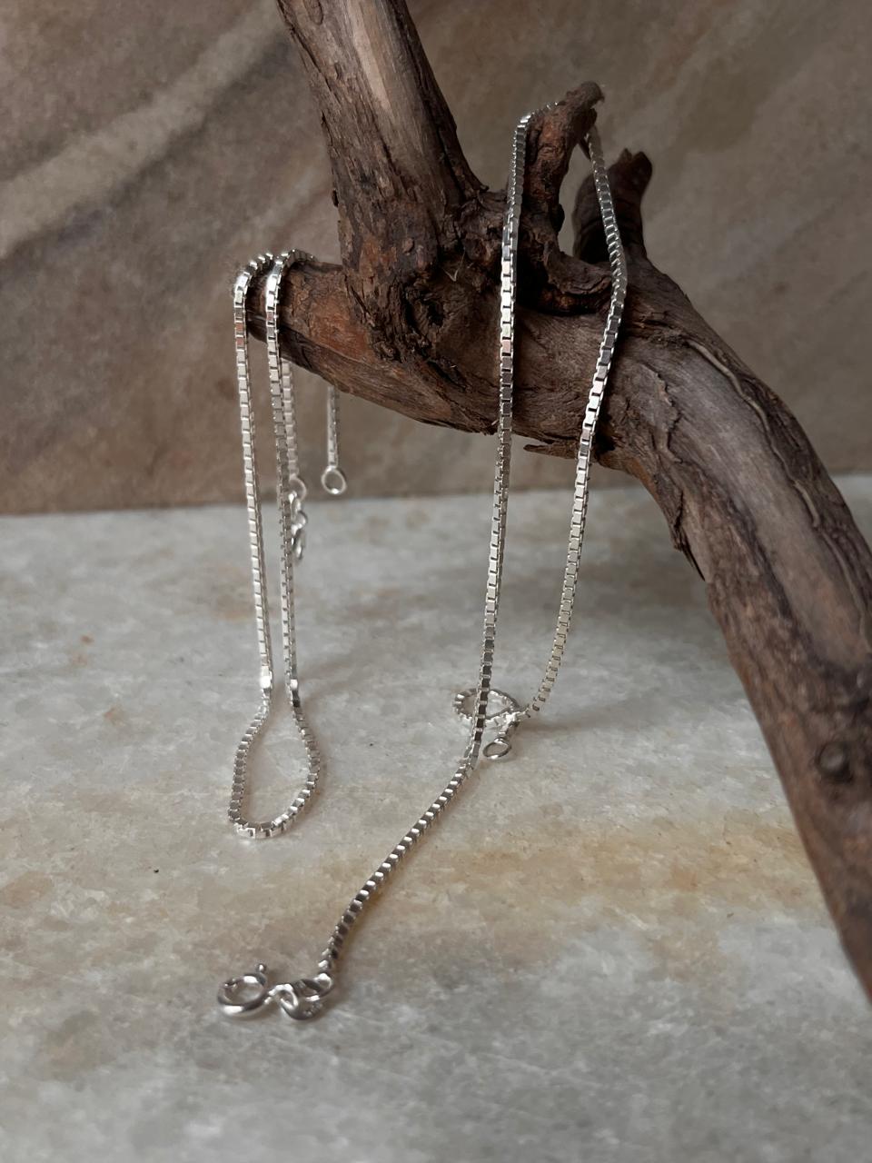 Medium Box Chain 925 Sterling Silver Daily Wear Anklet
