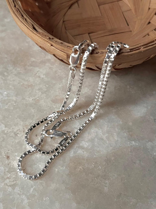 Chunky Large Box Chain 925 Sterling Silver Daily Wear Anklet
