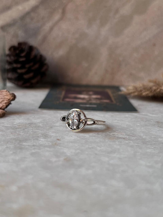 CZ Knot 925 Sterling Silver Ring