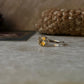 Citrine Faceted Cushion Cut 925 Sterling Silver Ring