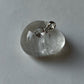 Clear Quartz Round Cut 925 Sterling Silver Pendant