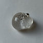 Clear Quartz Square Cut 925 Sterling Silver Unisex Pendant