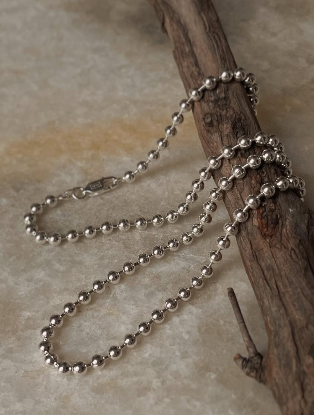 Tribal Chunky Balls Statement Chain 925 Sterling Silver Daily Wear Anklet