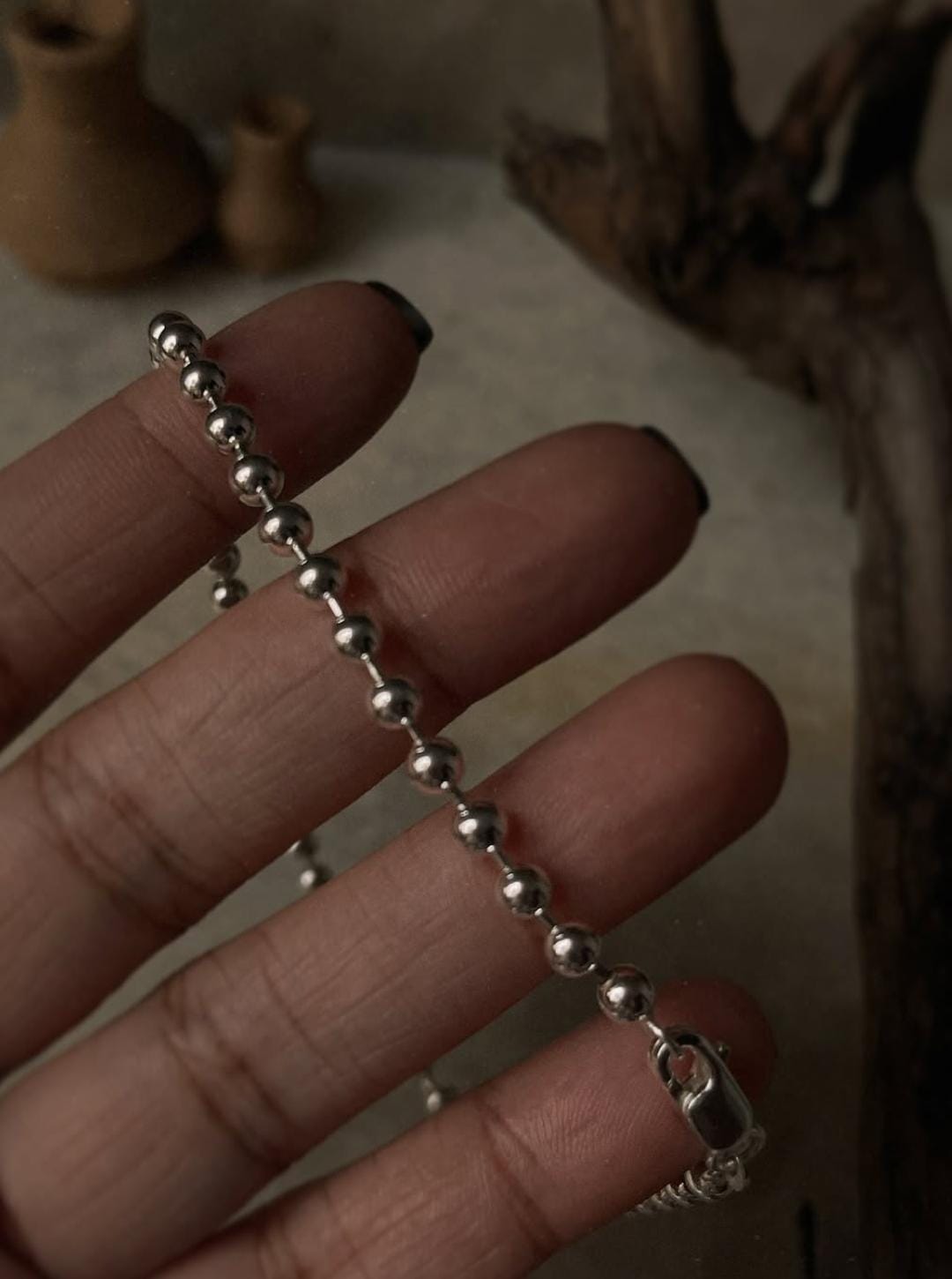 Tribal Chunky Balls Statement Chain 925 Sterling Silver Daily Wear Anklet