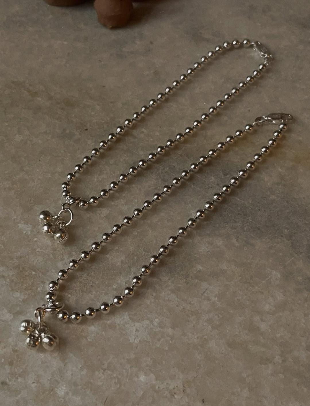 Tribal Chunky Balls Statement Chain 925 Sterling Silver Daily Wear Anklet