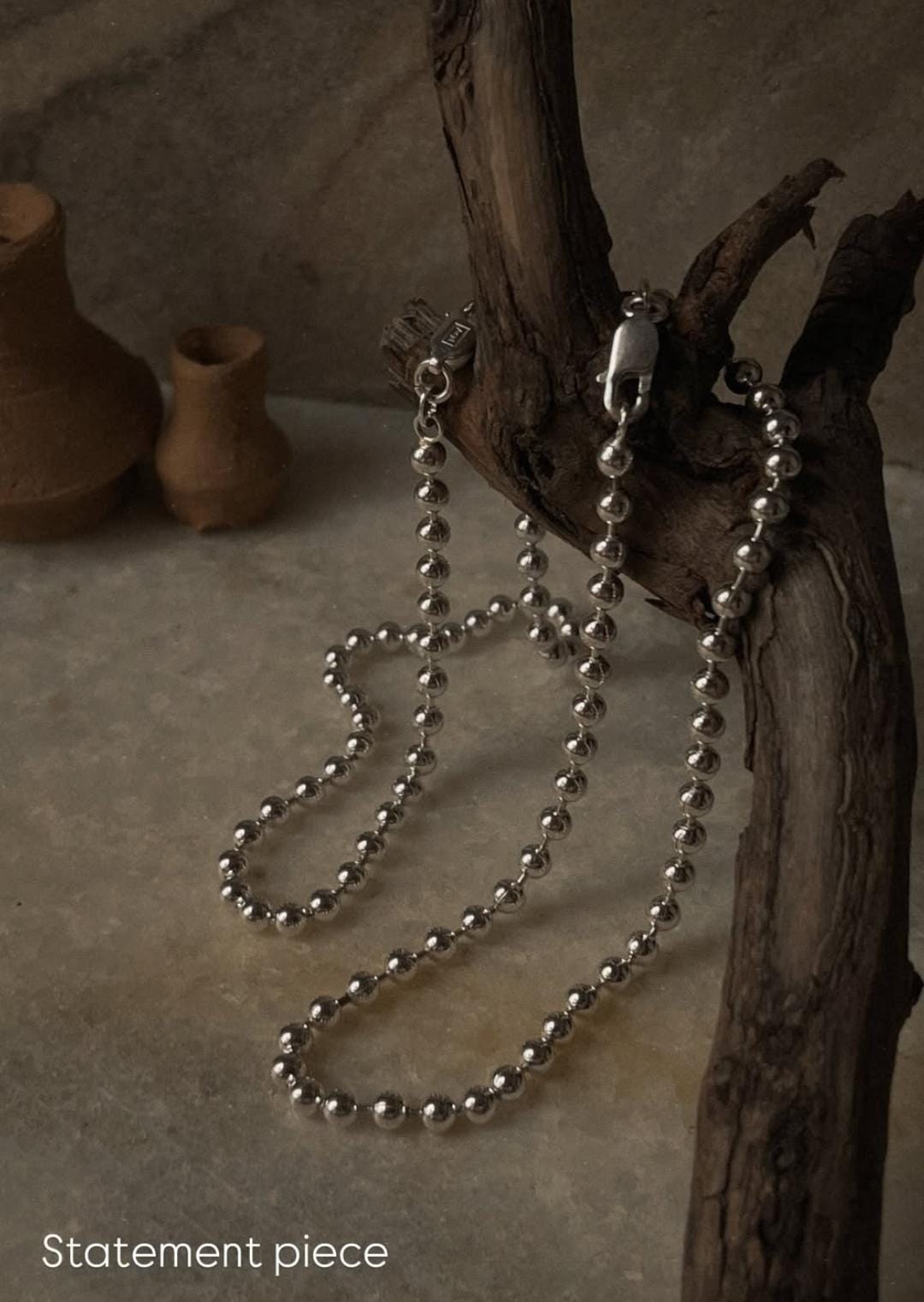 Tribal Chunky Balls Statement Chain 925 Sterling Silver Daily Wear Anklet