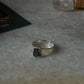 Labradorite Oval Contemporary Chunky Thick Stack Band 925 Sterling Silver Ring