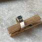 Labradorite Oval Contemporary Chunky Thick Stack Band 925 Sterling Silver Ring