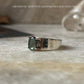 Labradorite Oval Contemporary Chunky Thick Stack Band 925 Sterling Silver Ring