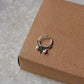 Freshwater pearl tribal flower clip on septum sterling silver