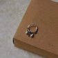 Handcrafted tribal flower design silver septum ring with pearl