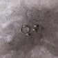 Unique pearl charm septum ring handmade in sterling silver