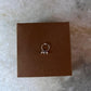 Boho style pearl charm septum nose ring in sterling silver