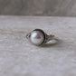 Freshwater pearl forest boho 925 sterling silver ring
