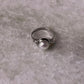 Elegant forest-inspired freshwater pearl sterling silver ring