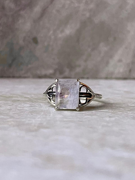 Handcrafted Moonstone 925 Sterling Silver Statement Ring  