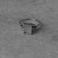 Moonstone Rectangular 925 Sterling Silver Ring