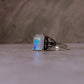 Moonstone Rectangular 925 Sterling Silver Ring