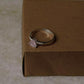Rose Quartz Triangle & Cz Stone 925 Sterling Silver Ring