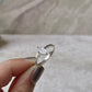 Moonstone Double Stone Marquise Cut & CZ Stone 925 Sterling Silver Ring