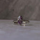 Amethyst Marquise Cut Vintage Prong Setting 925 Sterling Silver Ring