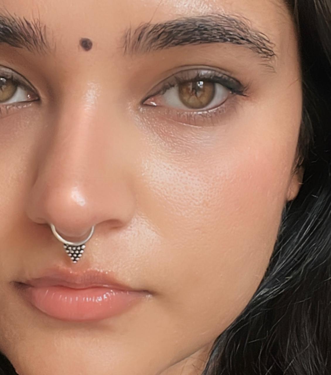 Tribal Rawa Septum 925 Sterling Silver Clip On- Design 9