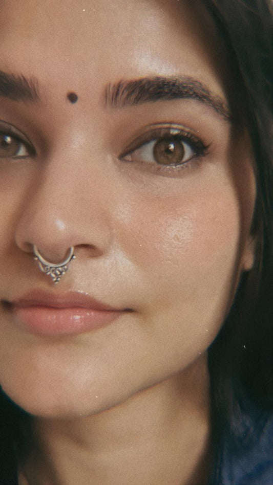 Tribal Septum 925 Sterling Silver Clip On- Design 8