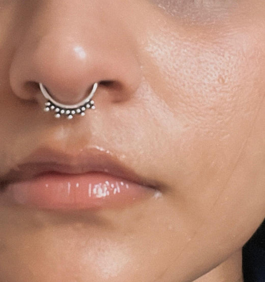 Septum 925 Sterling Silver Clip On- Design 4