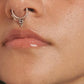 Tribal Flower Septum 925 Sterling Silver Clip On- Design 10