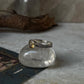Classic Vintage Band Ring with Round Citrine in 925 Sterling Silver