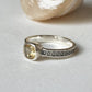 Yellow Citrine Round Cut Gemstone 925 Sterling Silver Ring  