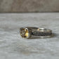 Handcrafted 925 Sterling Silver Ring with Round Citrine Gemstone  