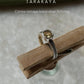 Citrine Round Vintage Band 925 Sterling Silver Ring  