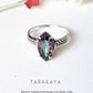Mystic Topaz Marquise Cut 925 Sterling Silver Ring