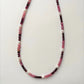 Garnet, Pink Tourmaline & Fresh Water Pearl Boho Choker Handcrafted Sterling Silver 925 Necklace