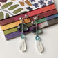 Fluorite Cloud, Apatite & Moonstone Studs 925 Sterling Silver Earrings