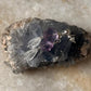 Amethyst Flower , Peridot & Moonstone Crystal 925 Sterling Silver Earrings