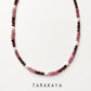 Garnet, Pink Tourmaline & Fresh Water Pearl Boho Choker Handcrafted Sterling Silver 925 Necklace