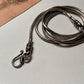 Antique snake chain with openable screw lock in 925 sterling silver  