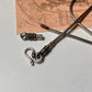 Handcrafted sterling silver snake chain with antique finish  