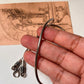 Sterling silver screw lock antique snake link chain