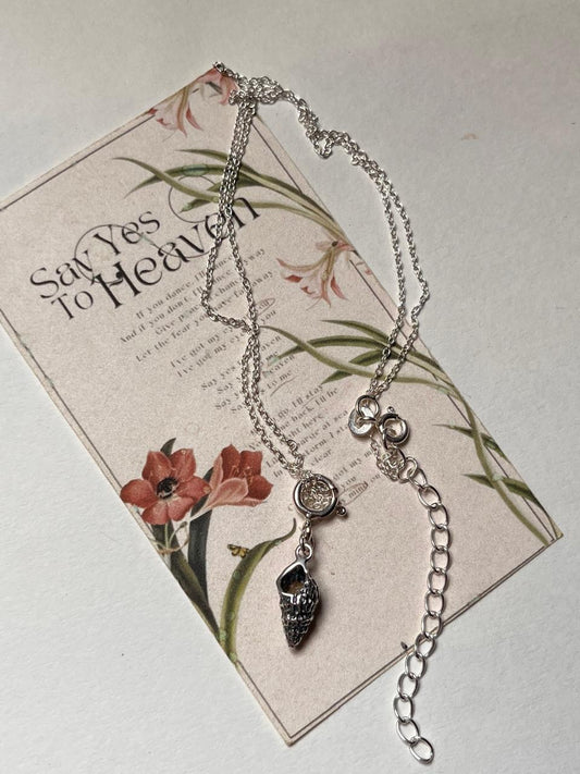 Sea Shell 3D 925 Sterling Silver Necklace